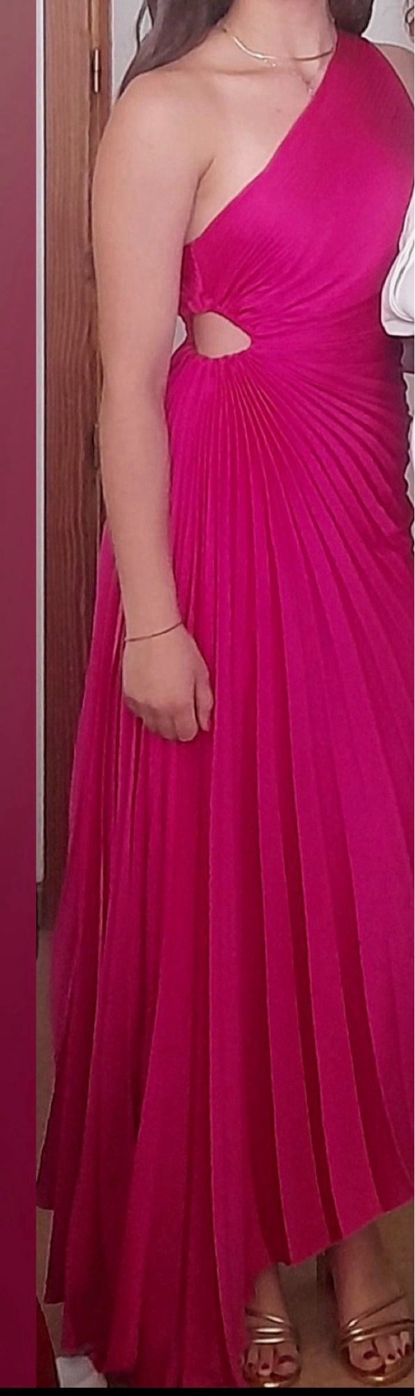 Vestido Rosa Talla XS - Boda, Graduación