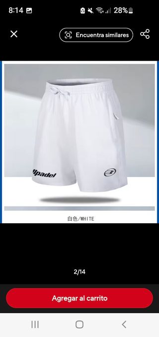 Pantalon padel nuevo padel blanco M