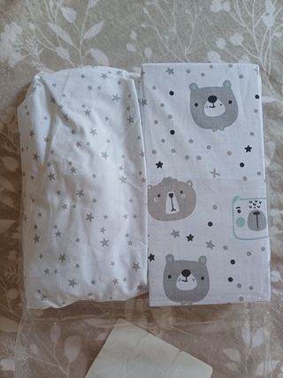 2 Bajeras mini cuna 75x35 nuevas!