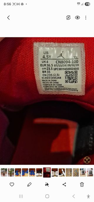 Zapatillas Jordan 36.5 EU - ¡Como Nuevas!