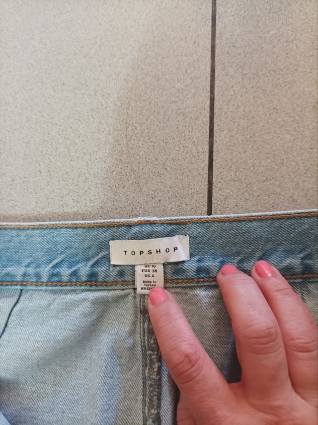 Mini Falda Vaquera Topshop - Talla 38
