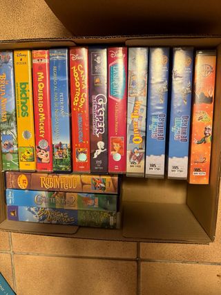 Pack VHS infantiles - 12 películas