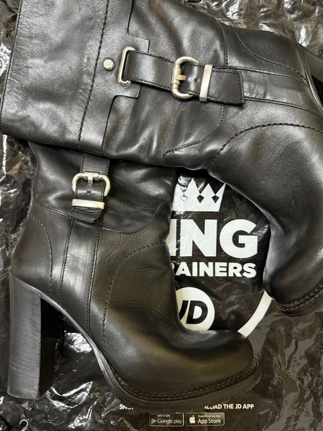 FARRUTX. Botas negras hebilla T.37 SKU:01269152