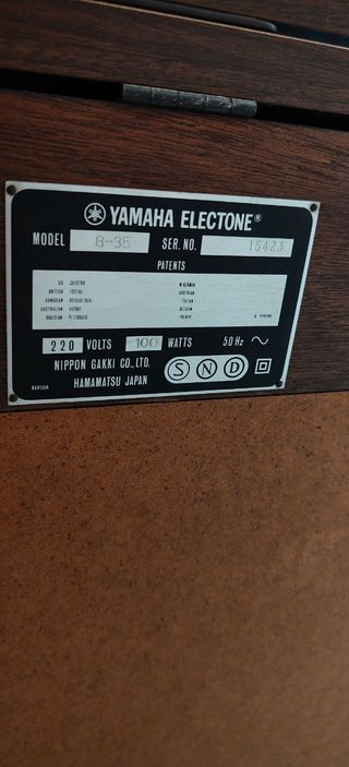 Órgano Yamaha 8-35 Vintage