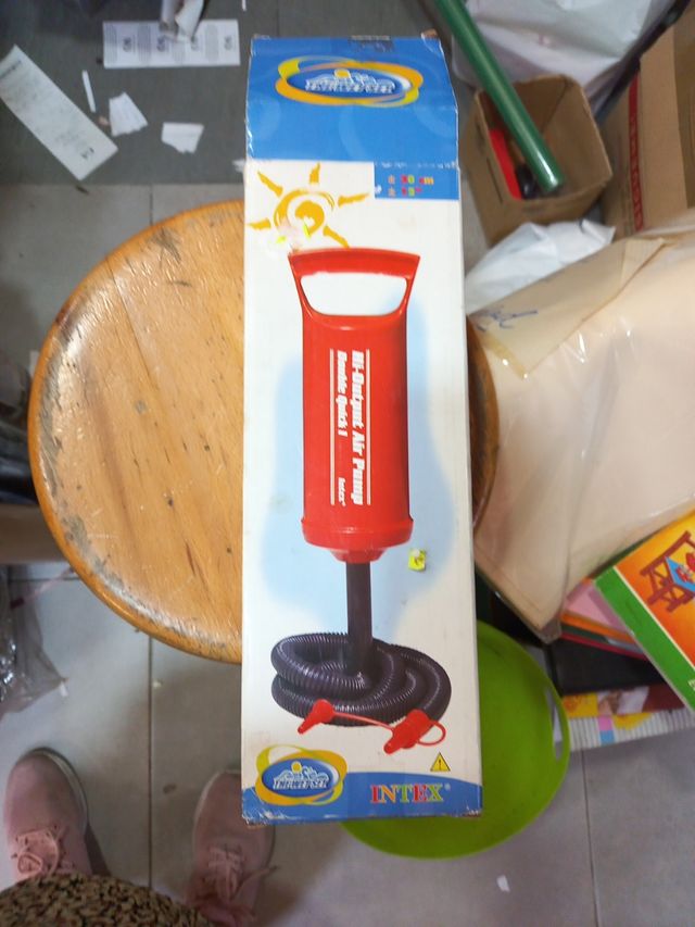 Inflador de aire manual antiguo