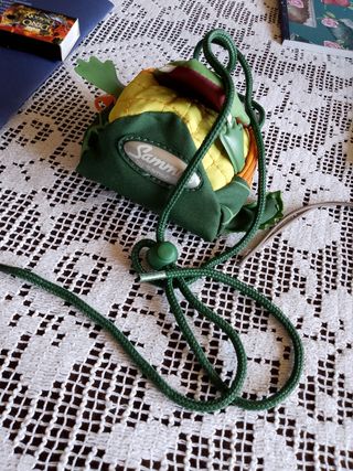 Portamonete Samsonite verde e giallo