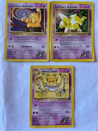 Carte Pokemon Sabrina Drowzee Hypno Gym Heroes