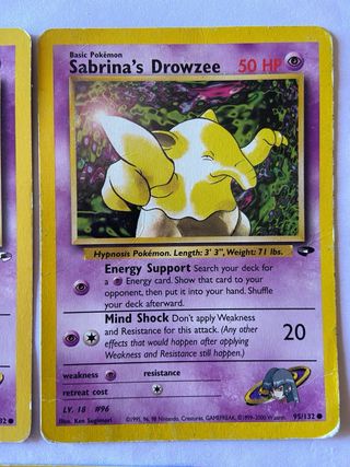 Carte Pokemon Sabrina Drowzee Hypno Gym Heroes