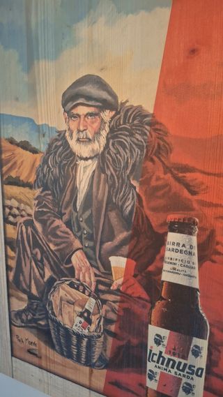 Quadro in legno Birra Ichnusa 