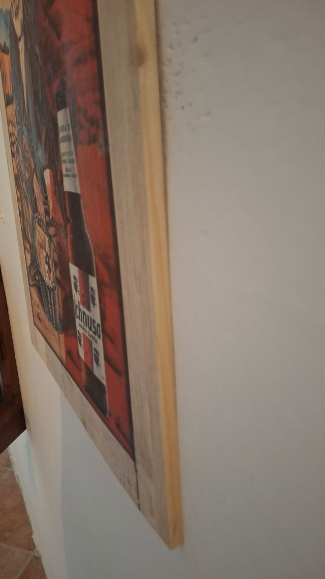 Quadro in legno Birra Ichnusa 