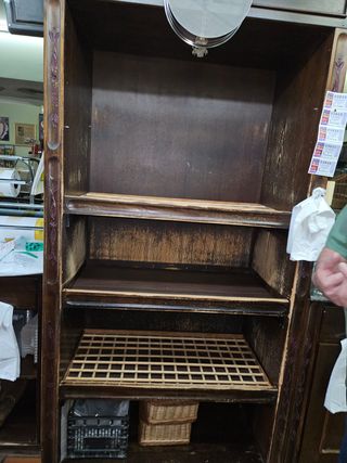 Vitrinas madera antiguas - Panaderia