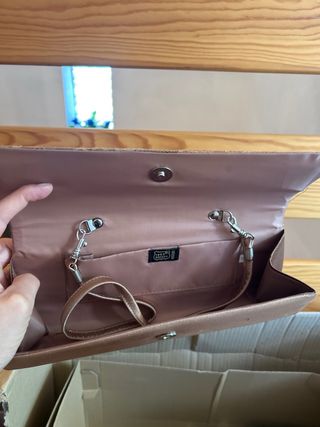 Bolso Fiesta Beige con Pedreria