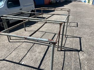 mesas de hierro galvanizado