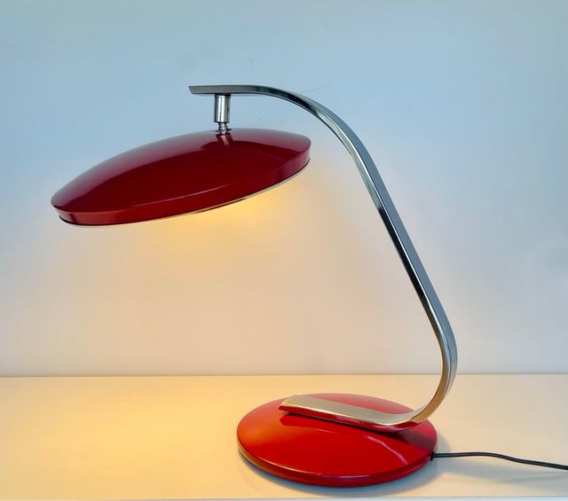 Lampara Fase 520 roja vintage
