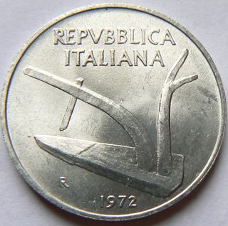 10 lire 1972 nuova - fior di conio FDC