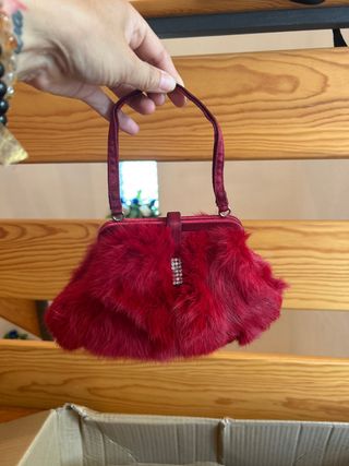 Bolso fiesta rojo - Piel