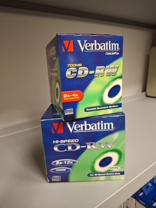 CDs regrabables Verbatim 700MB