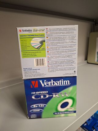 CDs regrabables Verbatim 700MB