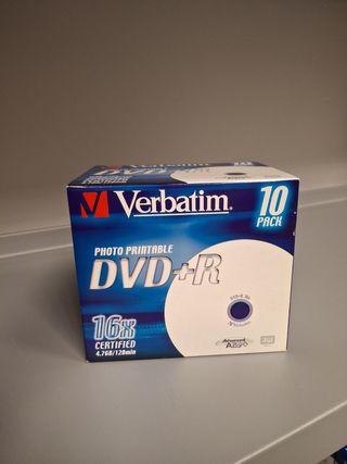 10 DVD+R Verbatim 16x photo printable