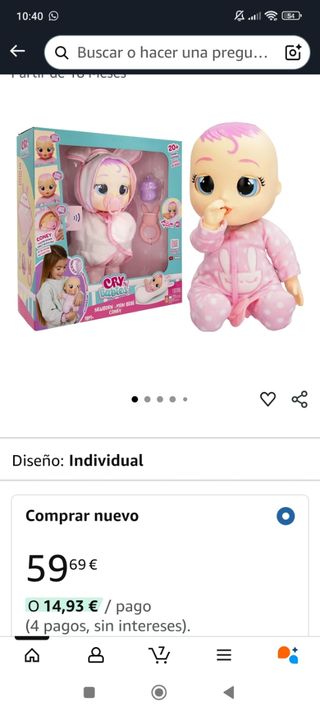 Cry Babies Coney - Muñeca interactiva