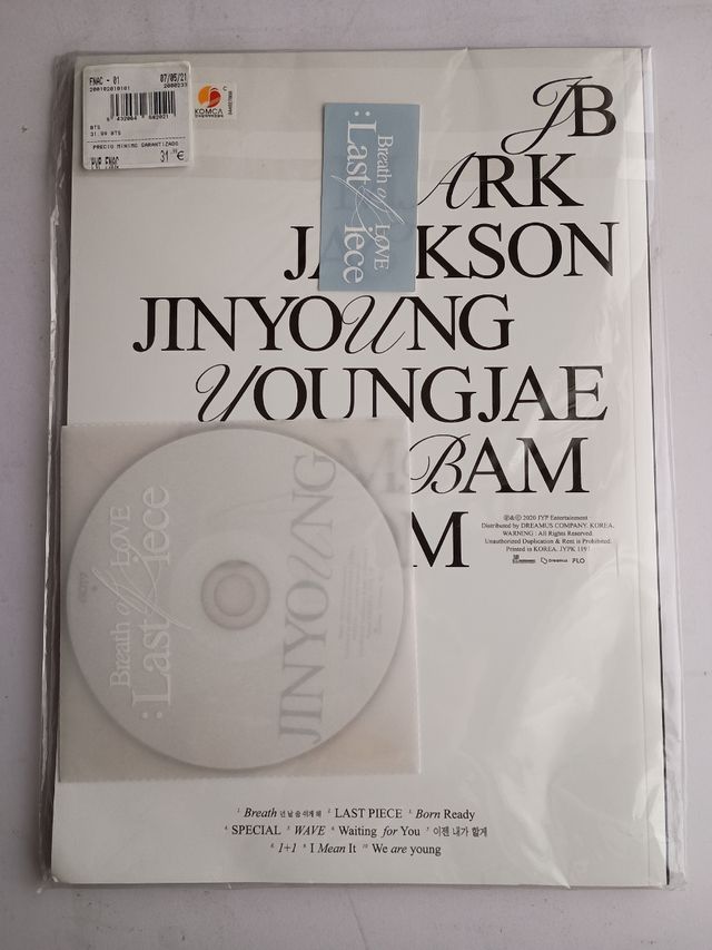 GOT7 Breath of Love: Last Piece: GOT7 Respiro d'Amore: Ultimo Pezzo