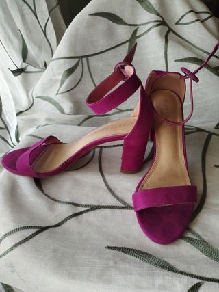 Sandalias tacón fucsia MARYPAZ 41