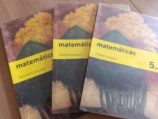 Libros matemáticas quinto primaria tres trimestres
