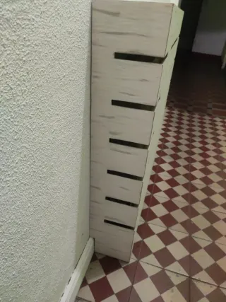 Mueble radiador blanco madera