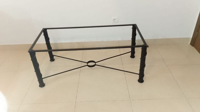 Mesa centro madera-vidrio