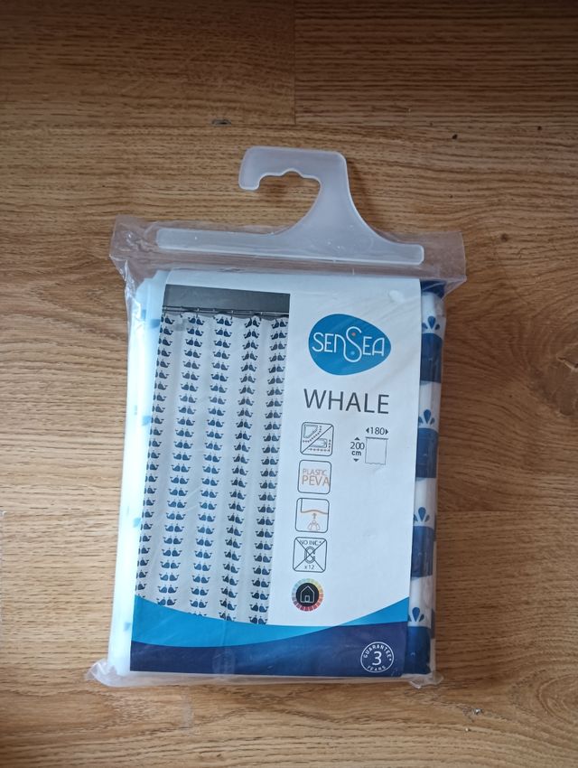 Cortina ducha SenSea ballenas - 180x200cm