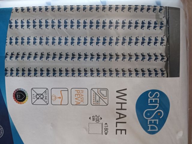 Cortina ducha SenSea ballenas - 180x200cm