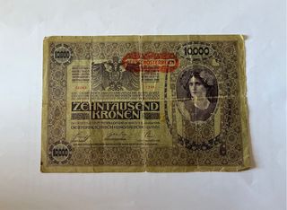 Banconota 10000 Corone Austria 1918