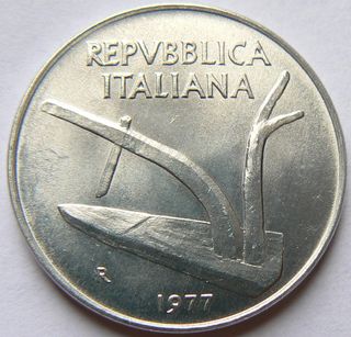 10 lire 1977 nuova - fior di conio FDC