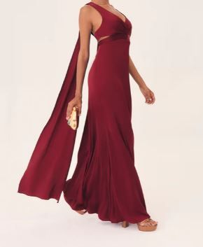 Vestido rojo estilo sari