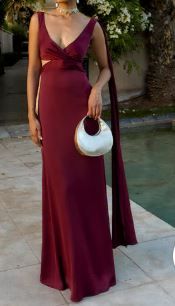 Vestido rojo estilo sari