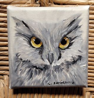 Piccolo Quadro 10x10 olio su tela dipinto a mano