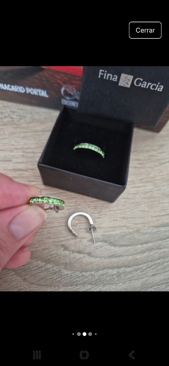 Orecchini e anello Fina García - nuovi