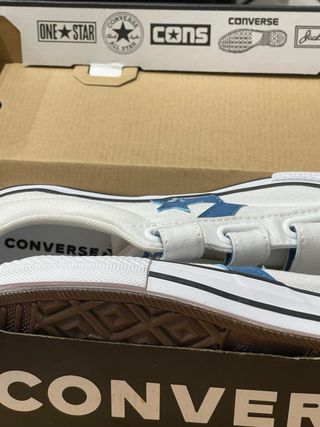 Zapatillas Converse blancas y azules - 38 