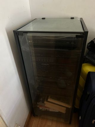 Minicadena Aiwa vintage negra