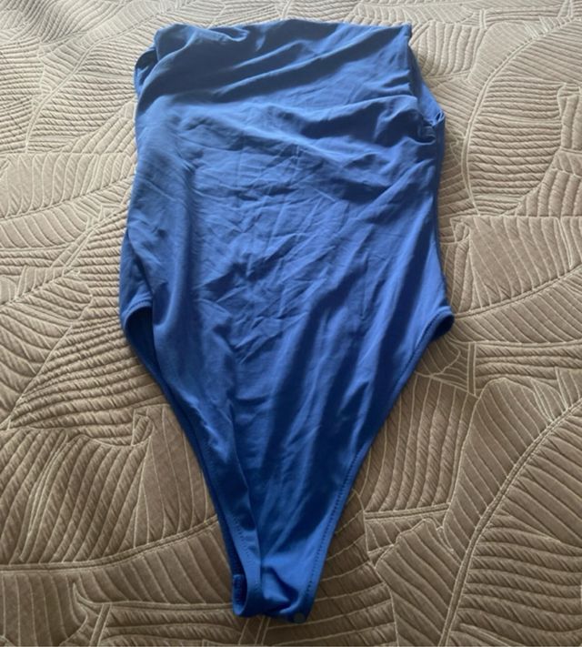 Body blu scollo quadrato