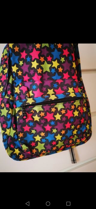 Mochila estrellas multicolor