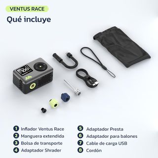 NUEVA Bomba Bicicleta Woowind Ventus Race