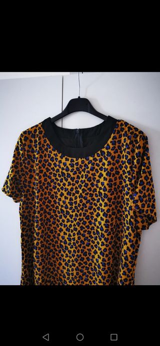 Vestido estampado leopardo - Talla L