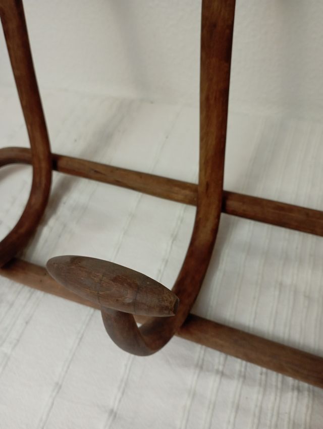Perchero vintage madera 5 ganchos