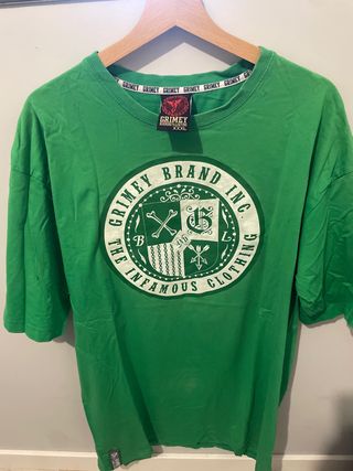Camiseta Grimey XXXL Verde marca rapera