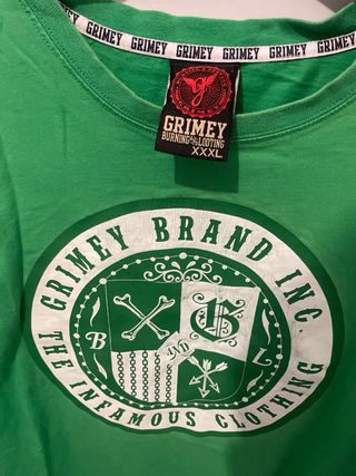 Camiseta Grimey XXXL Verde marca rapera