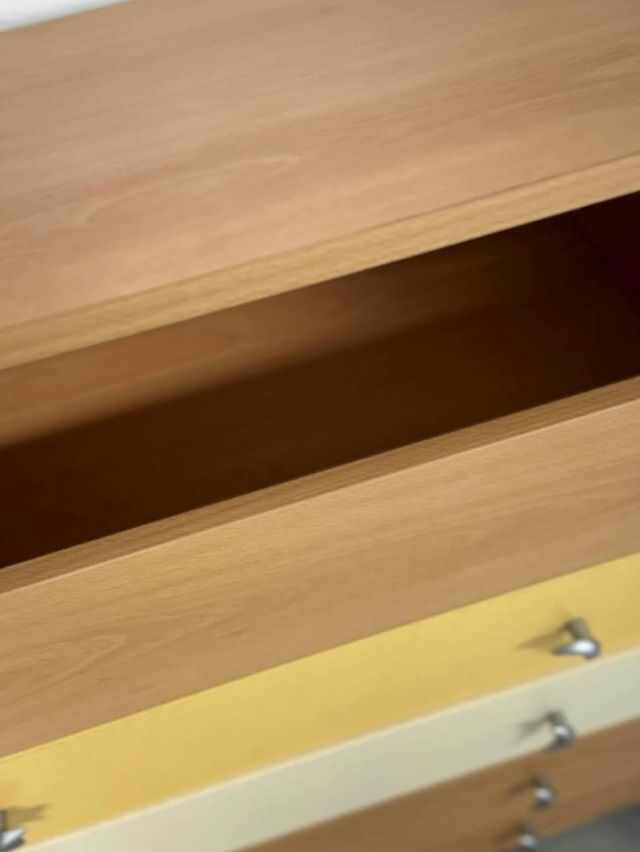 Cajonera infantil madera amarilla