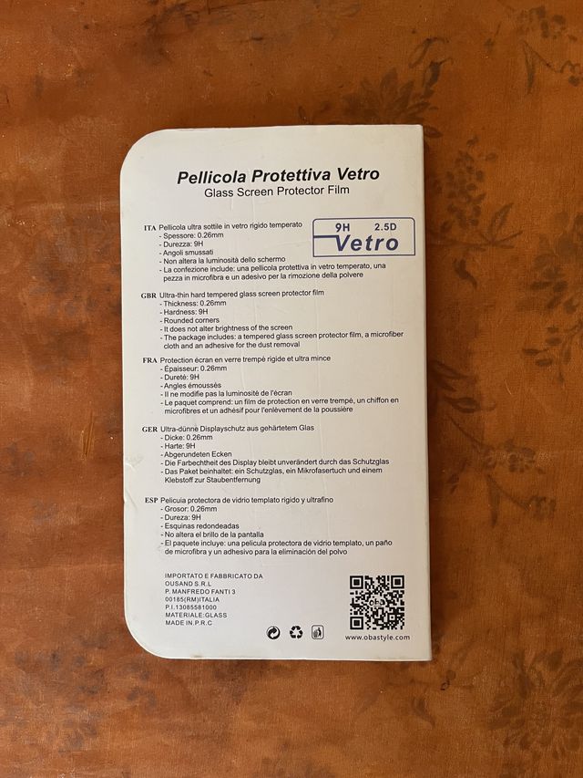 Vetro Temperato protezione Xiaomi 9T / Note 9