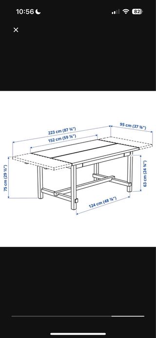 Mesa extensible comedor + 4 sillas 
