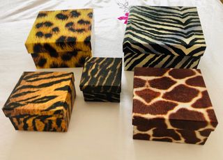 Cajas / joyeros decoradas 5 uds